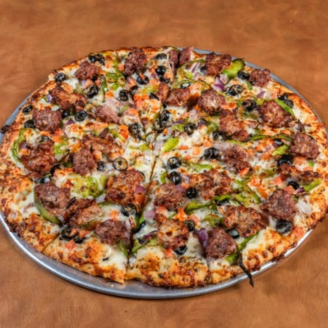 Timothy's Greek Pizza Pizza.